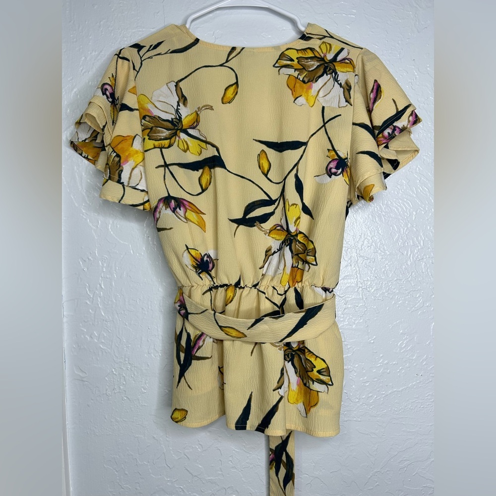 a new day Yellow Floral Blouse - Picture 2 of 5